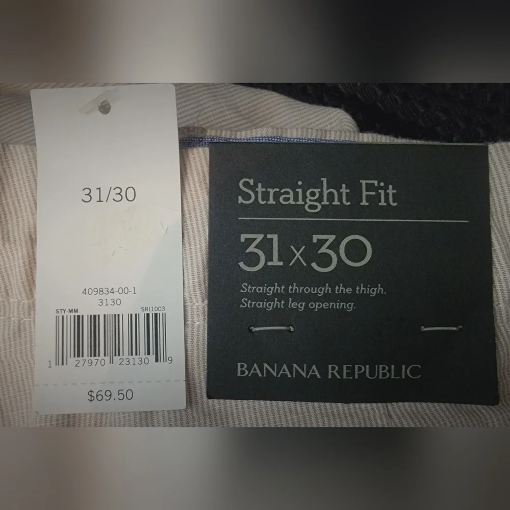 Banana Republic Men's pin stripped linen pants 31x30